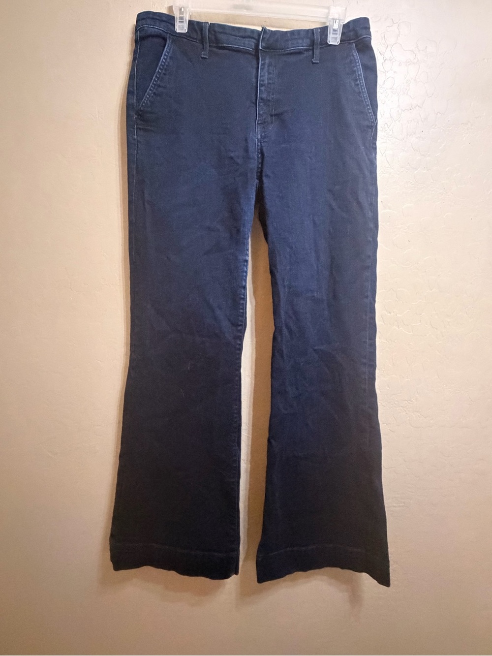 Men’s Fashion Dark Navy Wide-Leg Pants